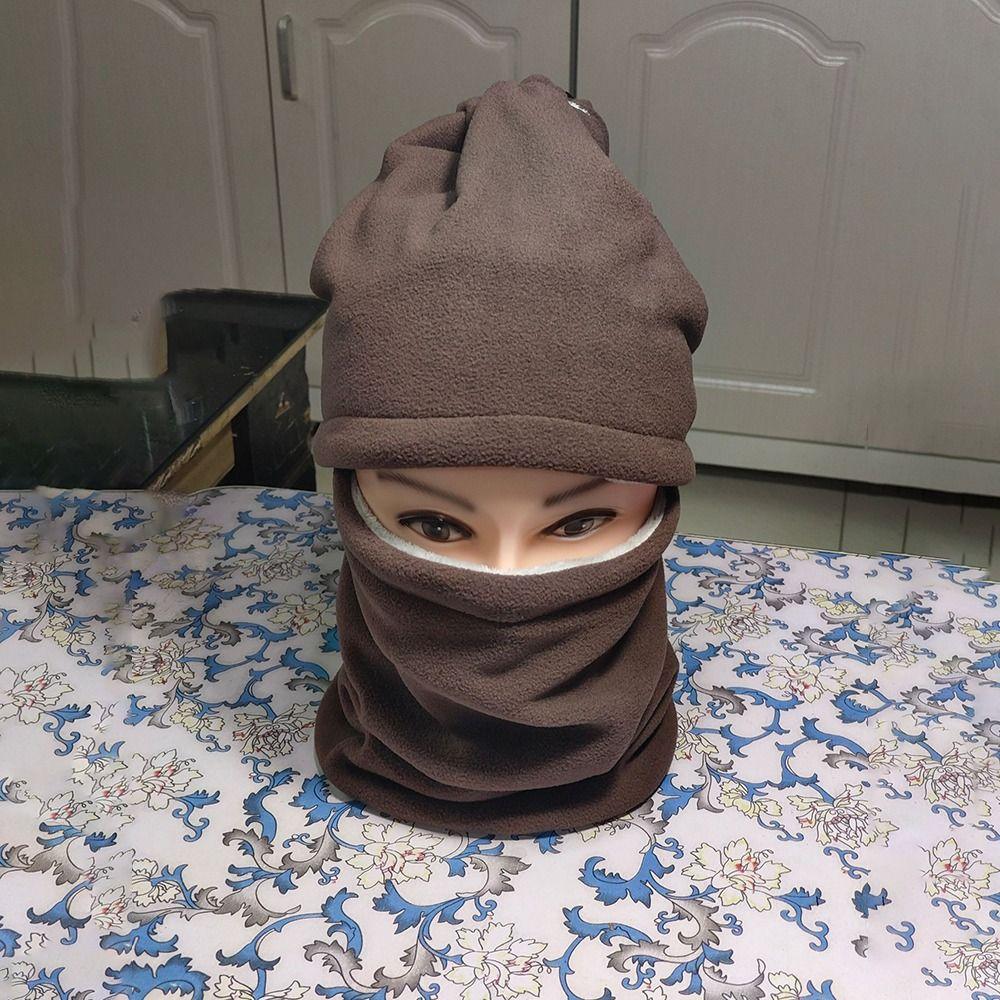 Coldproof Winter Warm Hat Scarf Two-piece Thickened Cycling Mask Motorcycle Warm Mask Women