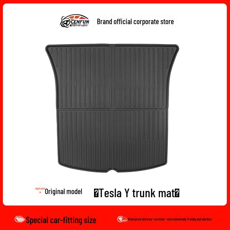 Tesla Model 3/Y Injection Molded Floor Mats - Original Trunk Mat for Left and Right-Hand Drive.