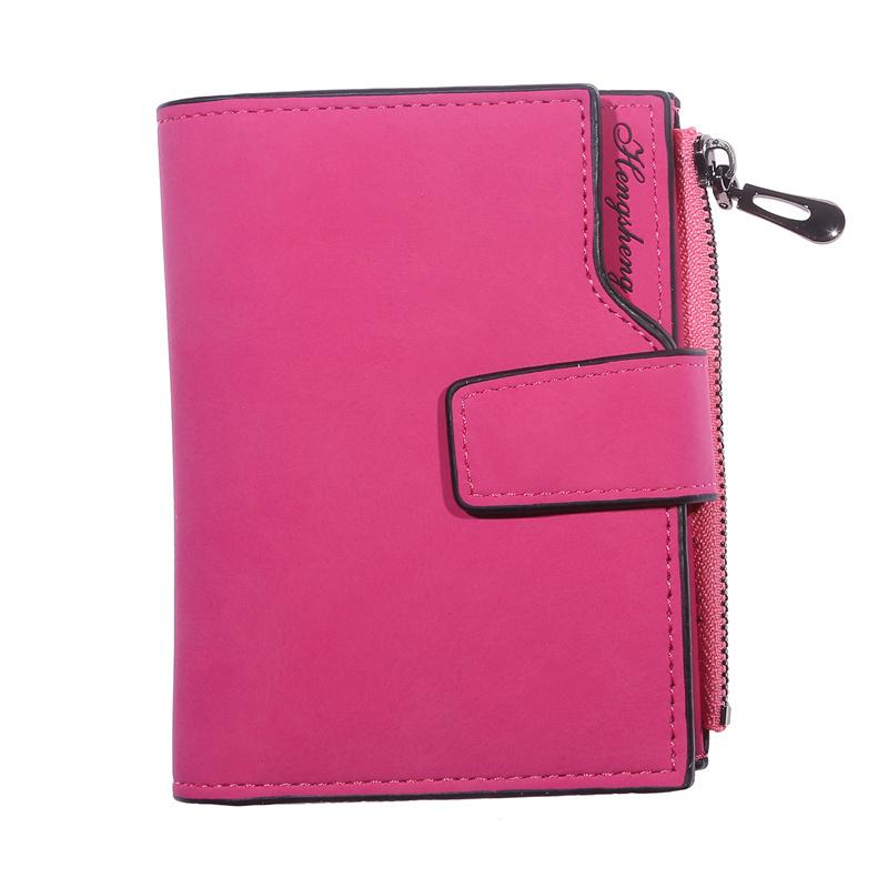 Portafoglio da donna con pochette Hasp corto Custodia da donna Mini Lady Carteira Femininas Portamonete Porta carte
