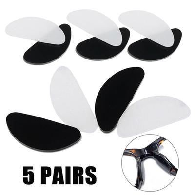 5 paia/set naselli in silicone antiscivolo per occhiali occhiali da sole