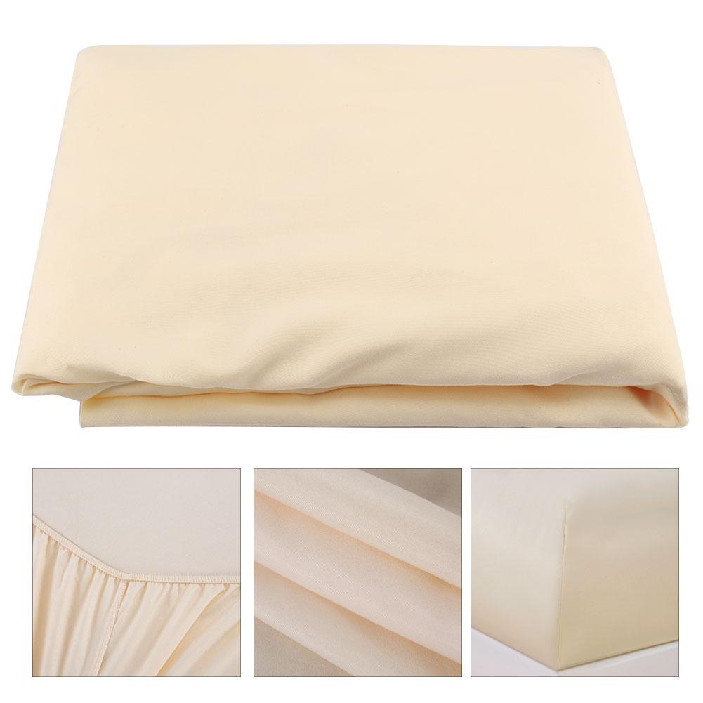 Dustproof Brushed Microfiber Fitted Sheet Bedding Yellow 180*200+30cm