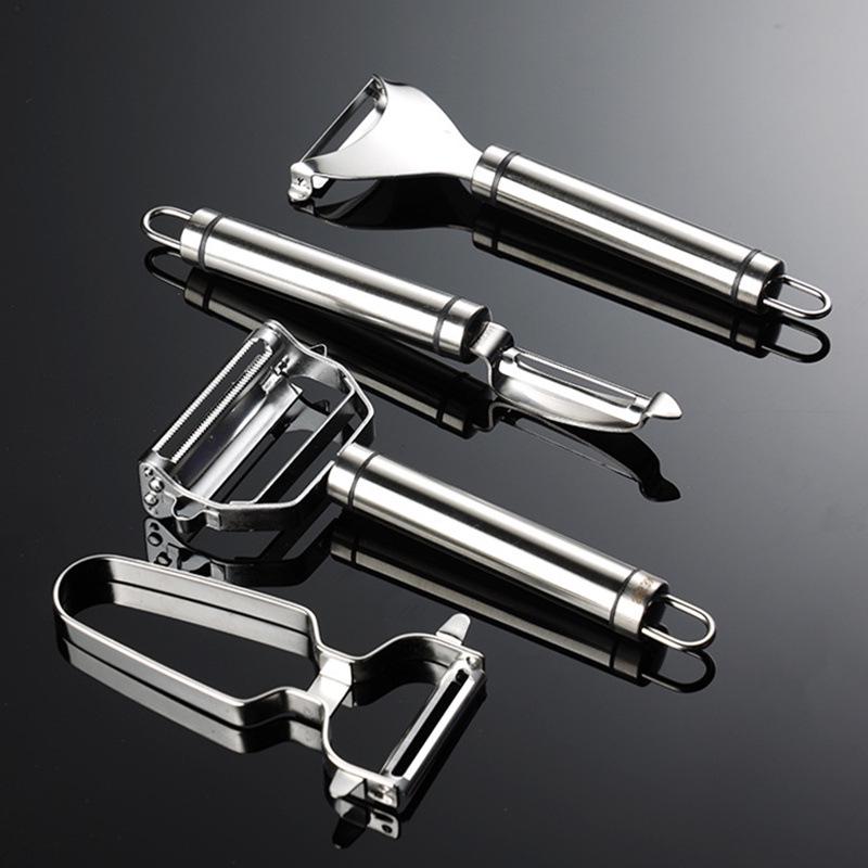 304 Stainless Steel Multifunctional Peeler and Scraper for Kitchen Use