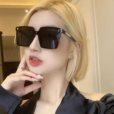 Fashion Big Size Sunglasses Women Square Shape Uv400 Protection Men Sun Glasses  Female Sunglass