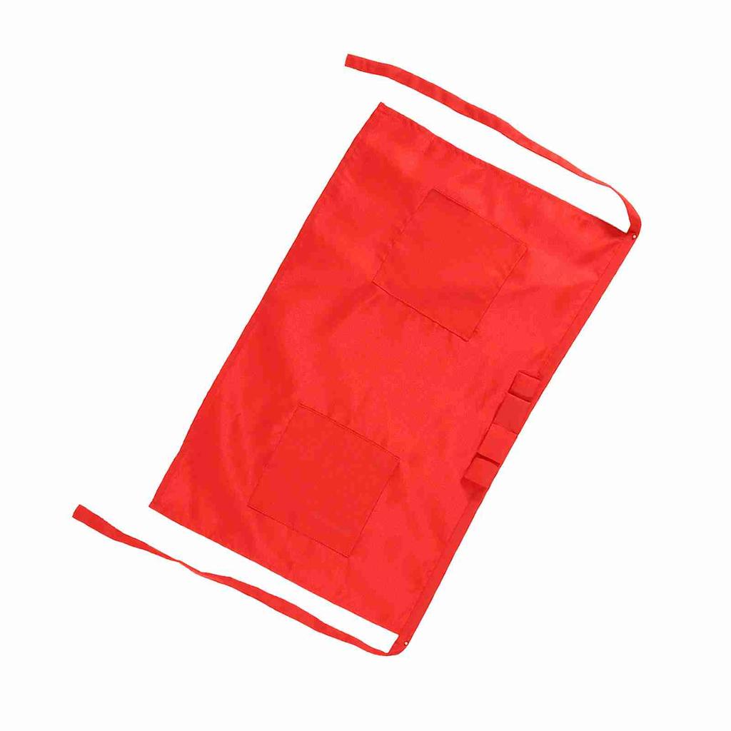 7 Jednolitych Kolorów Półdługi Poliestrowy Fartuch Unisex Typ Kokardkowy Z Kieszeniami Dla Kelnera Kelnerki