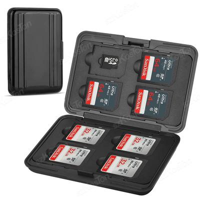 Estuche de Almacenamiento para Tarjetas de Memoria SD Portatarjetas de Almacenamiento para Tarjetas Micro SD Estuche Impermeable Forro Suave para Organizador de Portatarjetas HDD/CF/SD