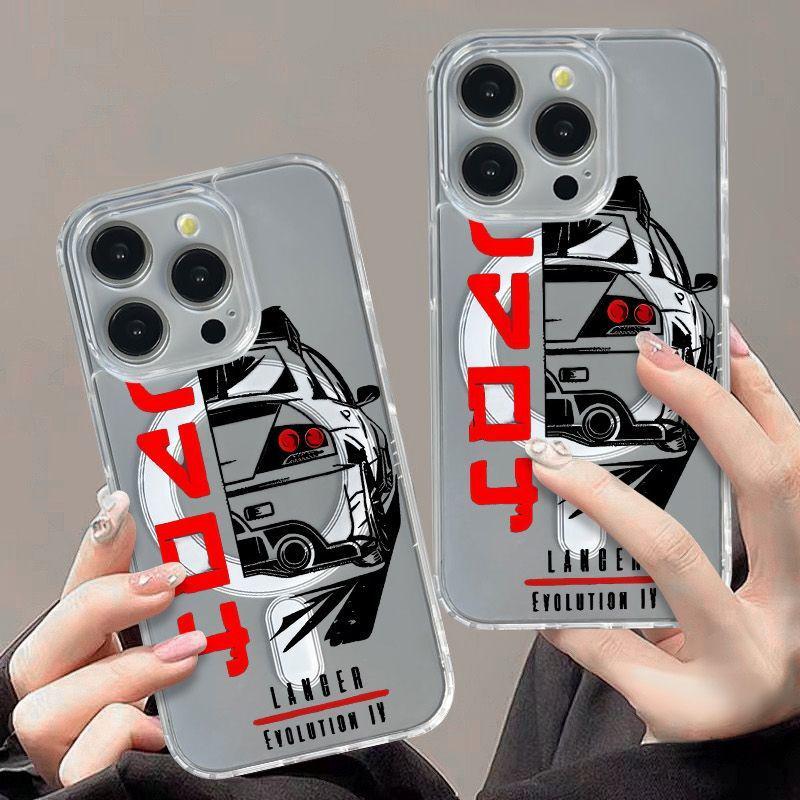 Trendige Handyhülle mit Auto-Thema, sturzsicher, Hartschale für iPhone 13-17 Pro Max