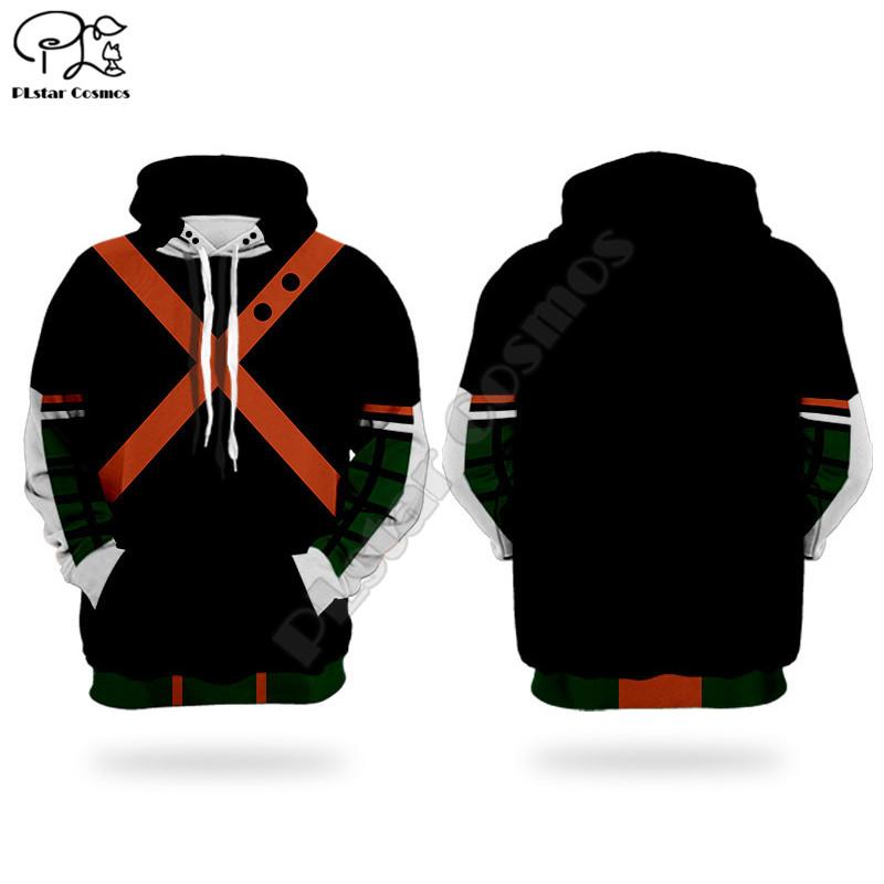 

My hero academia Толстовки з 3D-принтом Толстовки Чоловіки Жінки Мода Вуличний одяг з капюшоном з довгими рукавами Пуловери Косплей костюми M