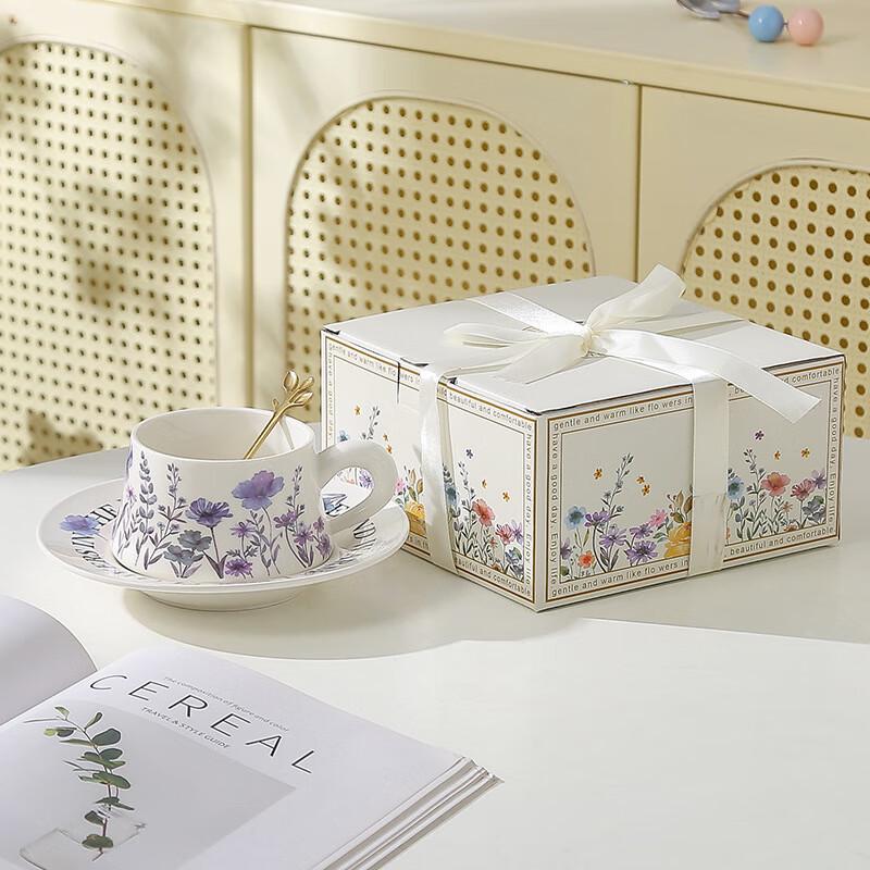 

Wutuo Floral Ceramic Coffee Mug Set