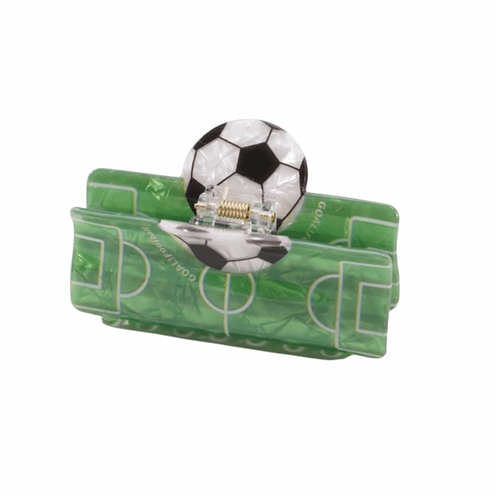 

Creative Design Basketball Print Hair Claw Trendy Style Football Hair Clip Gift Style C