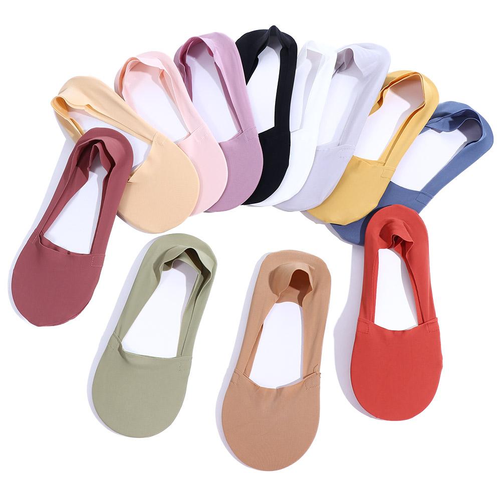 

Trendy Non-slip Summer Invisible Boat Socks Women Sock Sock Slippers Ice Silk
