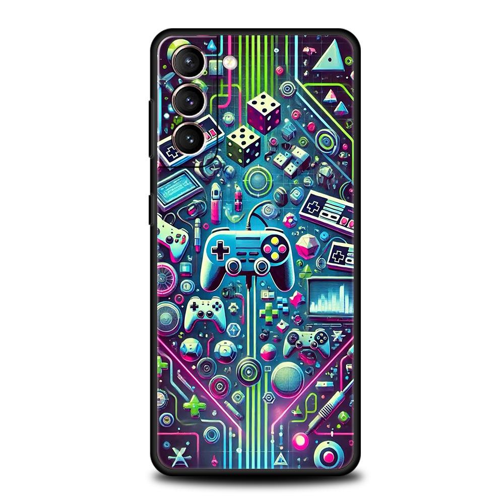 Technology Game Console Phone Case for Samsung Galaxy S26 S25 S24 S23 S22 S20 S21 FE Ultra S25 Edge Plus 5G Soft TPU Cover Capas