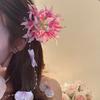 Elegant Flower Pearls Hair Clip Tassels Dress Accessories Grasping Clip Long Shark Clip for Women Super Fairy Sweet