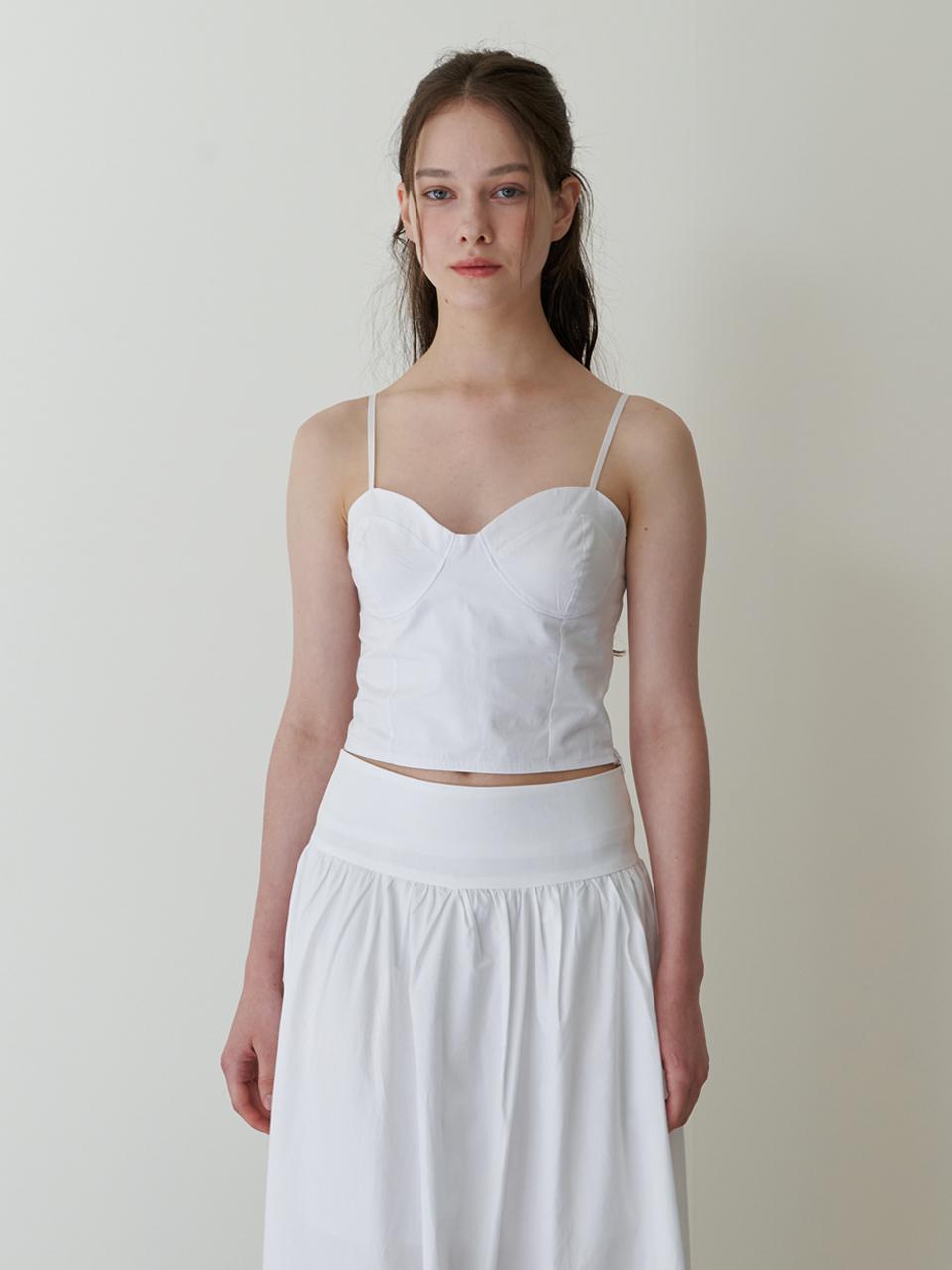 Kinder Baby Classic Bustier Blouse Top - White M