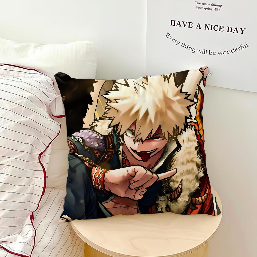 comic hot fanart anime b-bakugo katsuki cushion cover soft Pillow Case for Sofa Living Room Home office Decor Protective Covers