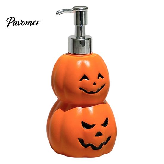 Refillable Shampoo Bottle Grimace Pumpkin Soap Dispenser Bottle, Halloween Lotion Pump Cute Hand Container for Liquid And Body Wash Party Table Decor