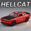 1:36 Hellcat Miniature Toy Supercar Models Alloy Diecast Rubber Tires Doors Opened Pull Back Exquisite Interior for Kids Gifts