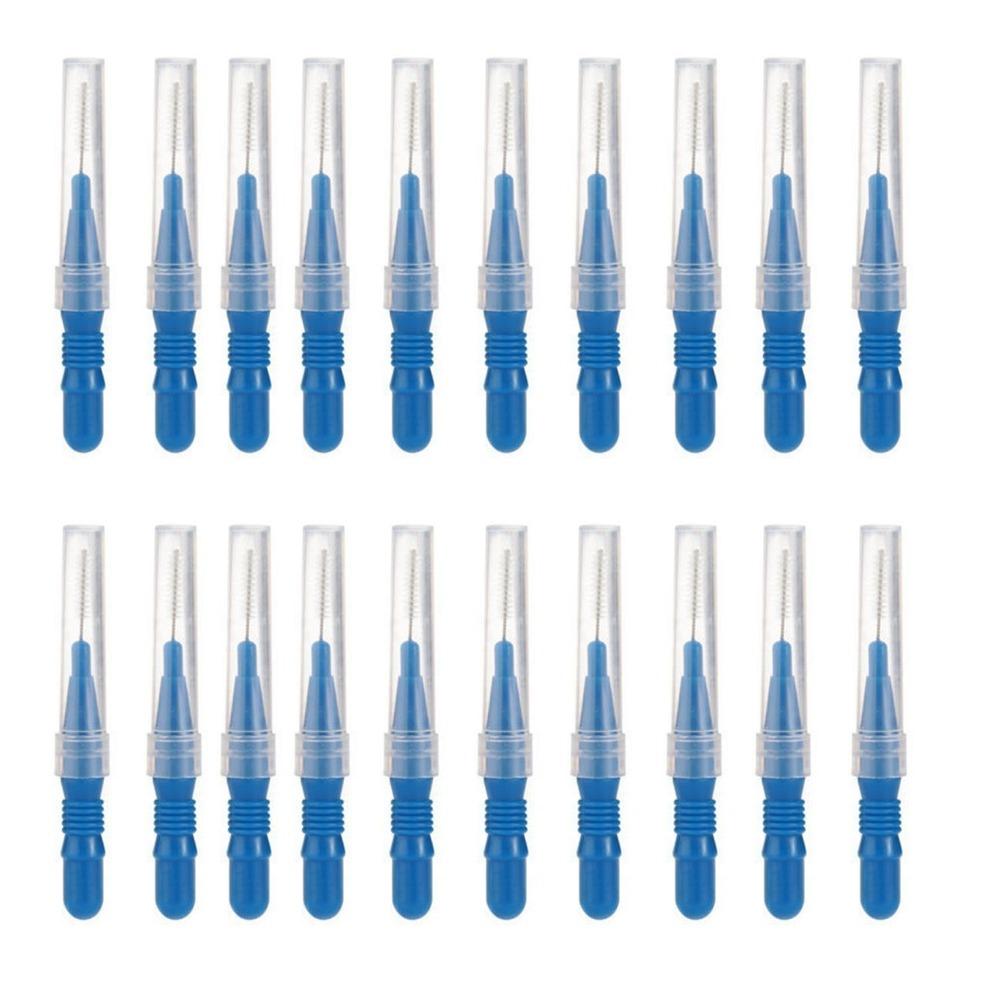 20pcs/set Portable Plastic Interdental Brush Oral Hygiene Teeth Clean Tooth Floss Toothpick Oral Care
