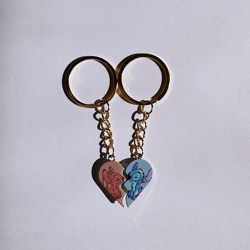 European & American Lilo & Stitch Angel Love Magnetic Couple Necklace