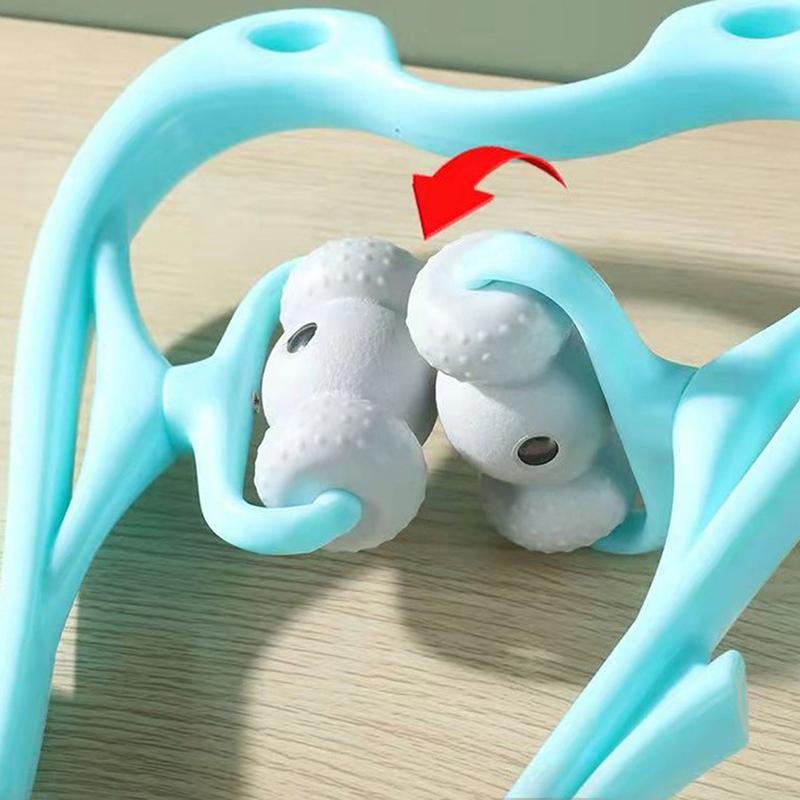 Neck Massageador Massagem Relieve Hand Roller Neck Massager For Neck Shoulder Trigger Point Plastic Pressure Point Therapy