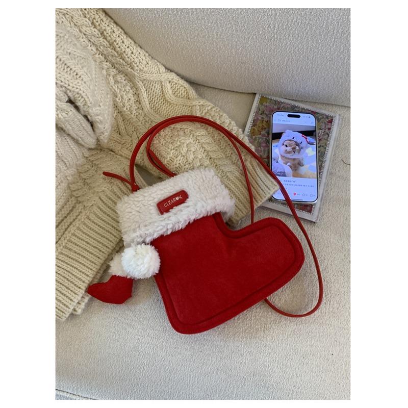 Christmas Small Boots with Niche Design - Single-shoulder Crossbody Bag for Holding Mobile Phones