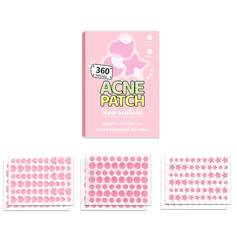 360Pcs Heart Star Face Skin Care Acne Pimple Patch Invisible Professional Healing