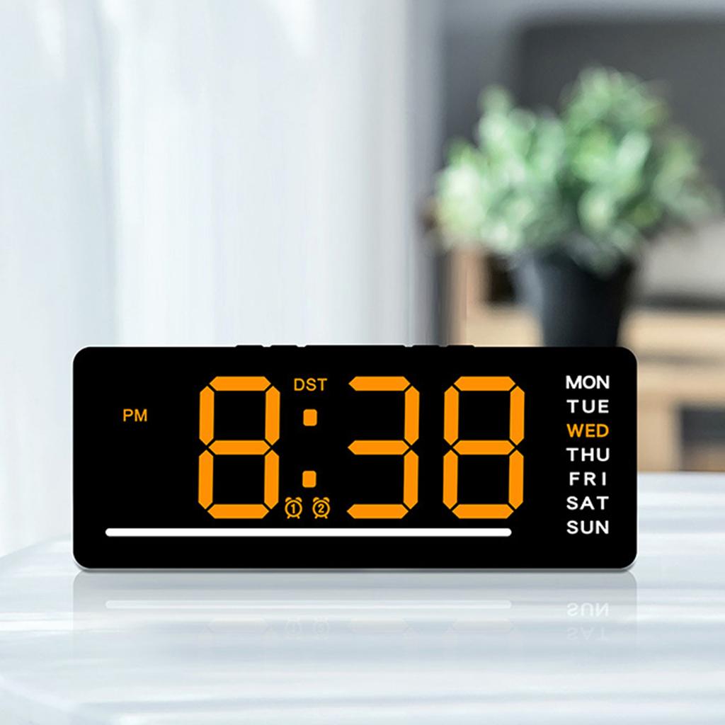 LED Digital Clock Featuring 12/24Hour Format And Automatic Night Modes Alarm Clock Perfect For Home Or Desk Use