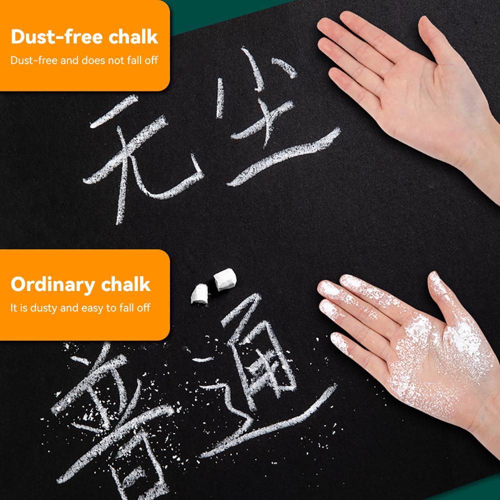 High Quality Dustless Chalk for Blackboard Chalkboard Drawing Writing Not Easy Break School Office Supplies Kids Colored Chalk
