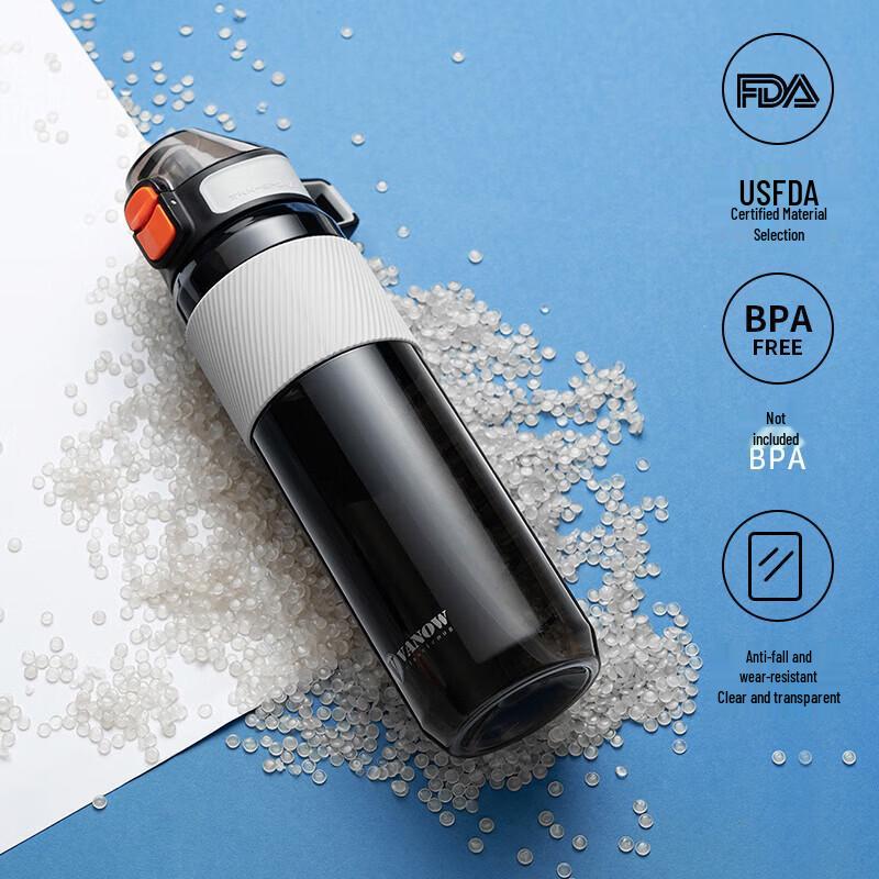 Vanow VS-750 Isolierte Sport-Trinkflasche mit Strohhalm