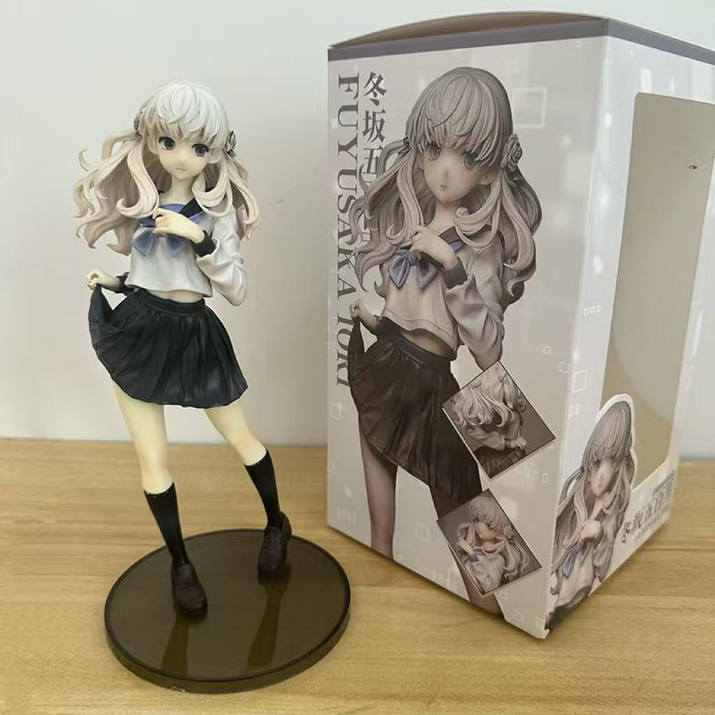 

Japanese Anime Fuyuzaka Five Hundred High Quality Hand Figure Model Chassis Ornament Doll Gift Room Ornament Cute Decoration