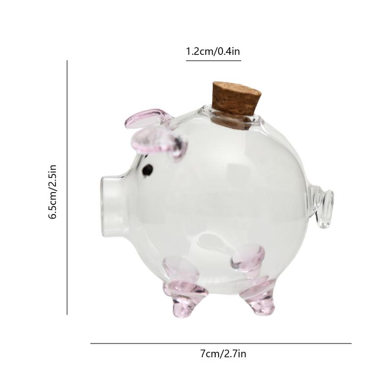 Money Saving Bank Pig Shape Jar Coin Saving Box Clear Pig Money Box Cash Coins Bills Saving Boxes for Children Boys Girls
