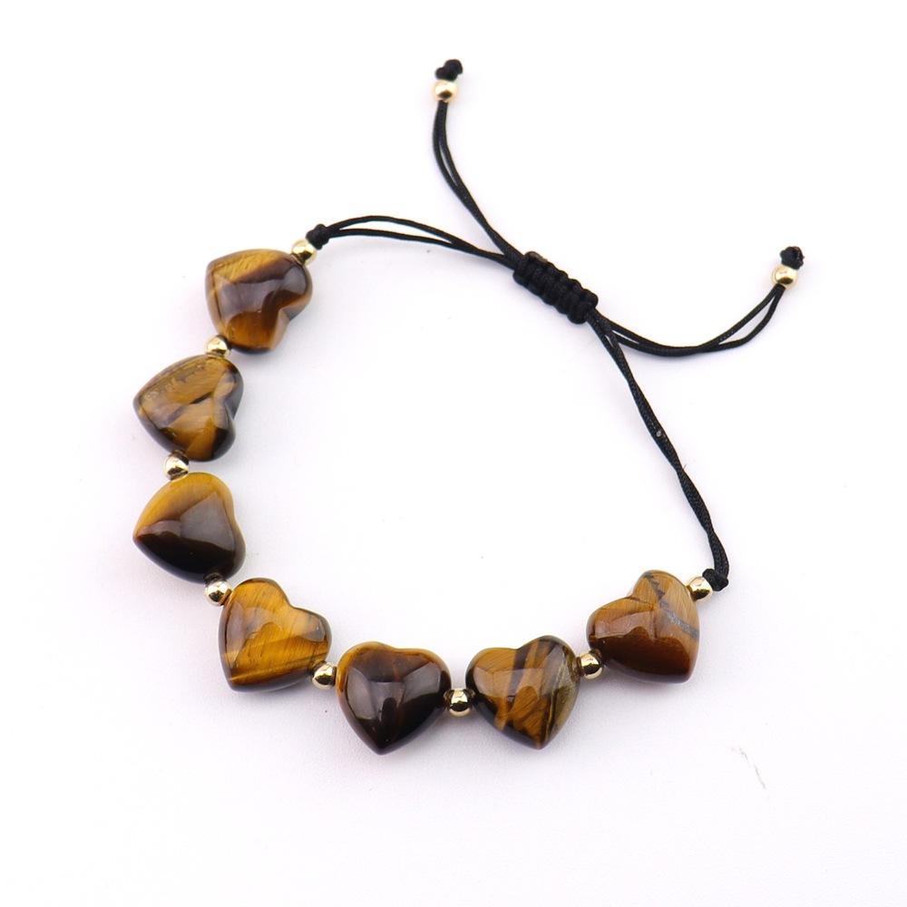Natural Stone Crystal Colorful Braided Bracelet Chakra Natural Crystal Yoga Love Braided Bracelet B108