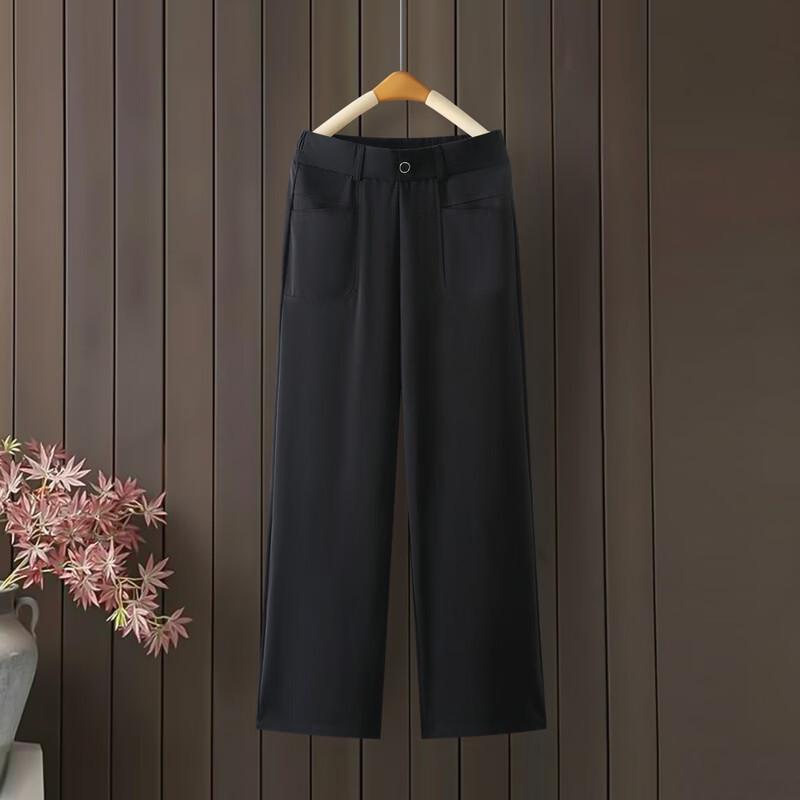 Pierre Cardin Women's Casual High-Waist Straight-Leg Trousers