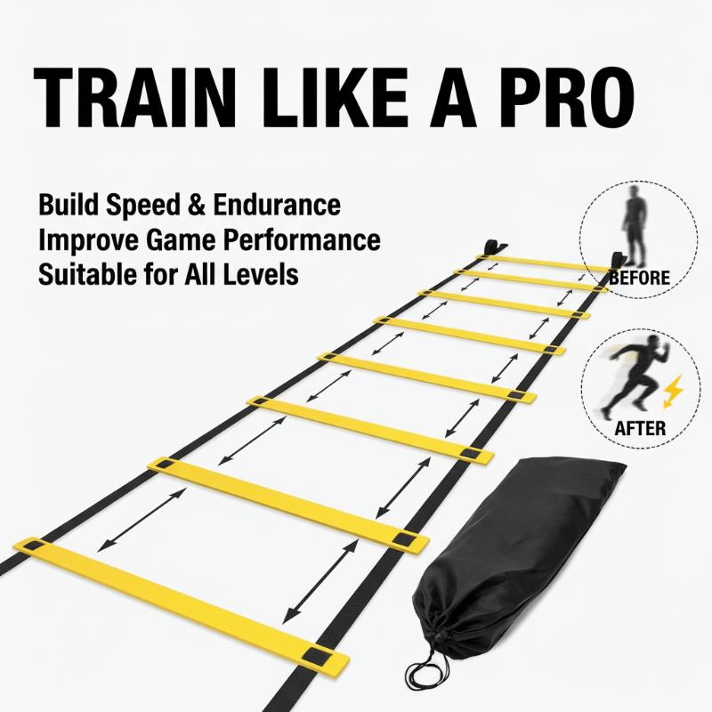 Adjustable Agility Ladders High Quality Nylon Straps Speed Training Equipment for Football Youth Sports Practice