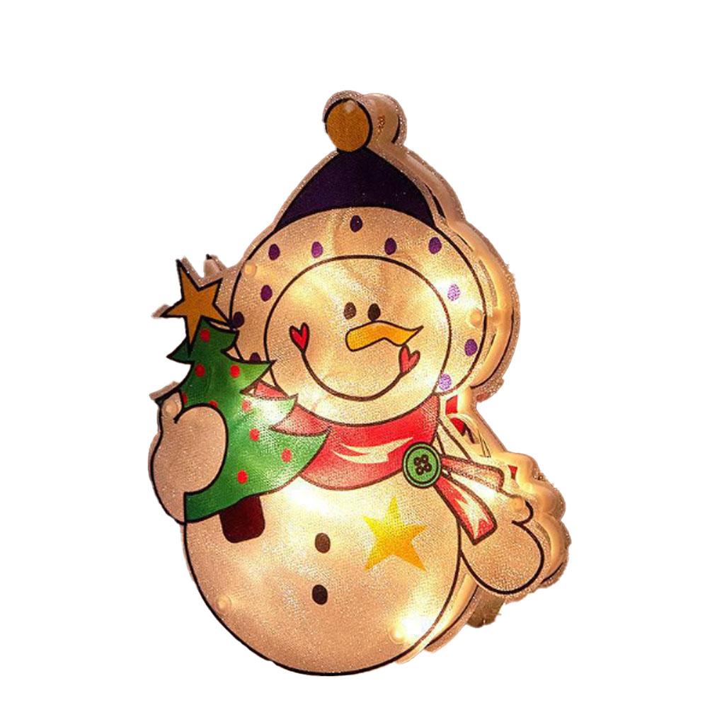 Living Room Wall Christmas Themed Flash Light Waterproof Lamp Battery Operated Home Office Hotel Decoration Holiday Ornament