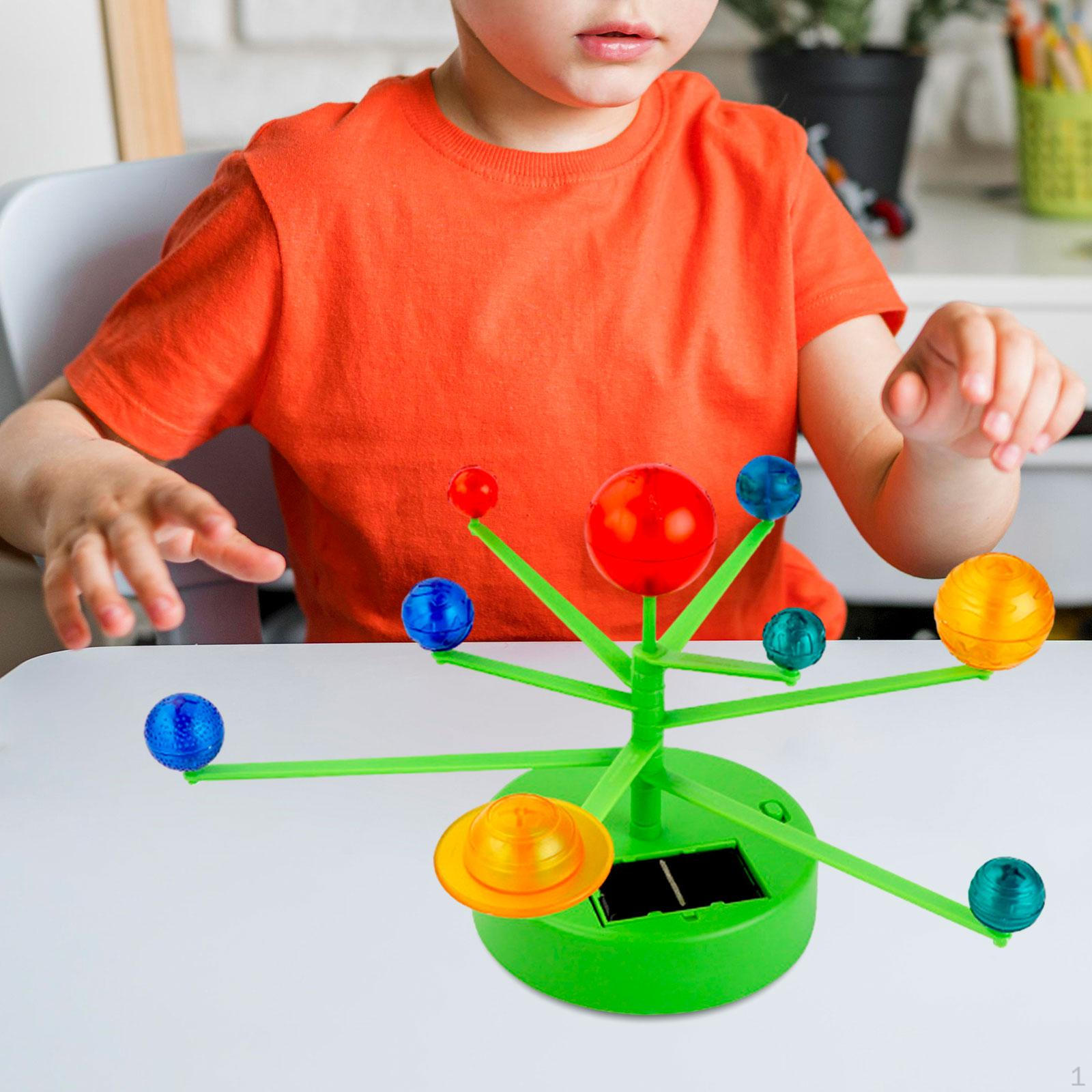 

Собранная своими руками модель «Девять планет» для детей, обучающая модель с двумя источниками питания, рождественский подарок на вечеринку Standard