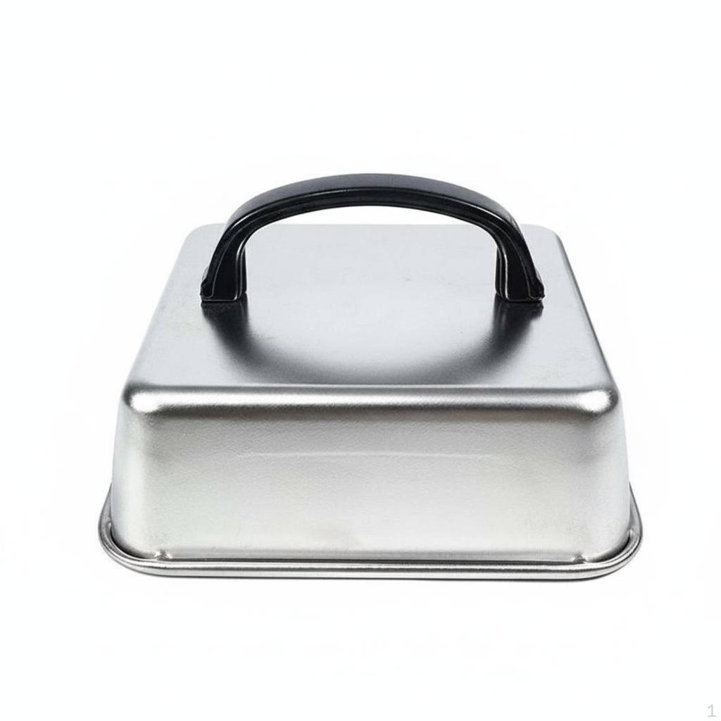 Square Burger Cover Cooks Evenly Cheese Melting Dome Rust Resistant Basting for BBQ