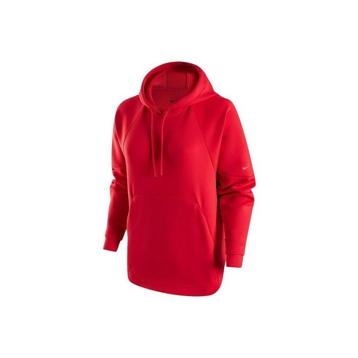 Nike Solid Logo Knit Hoodie for Women in Red XS