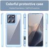 For Motorola Edge 60 5G Phone Case WANLONFENG XC Series TPU Acrylic Cover with Tempered Glass (Big Lens Hole)