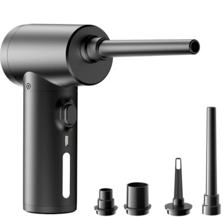 

Youpin беспроводной воздушный пылесос 50000 об/мин пылеуловитель USB сжатый воздуходувка для очистки компьютера ноутбука клавиатуры камеры чёрный