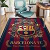 Barcelona FC Soccer Pattern Rug, Indoor/Outdoor Mat, for Picnic, Gameroom, Bedroom, Office, Living Room, Home Decor Carpet, Birthday Gift