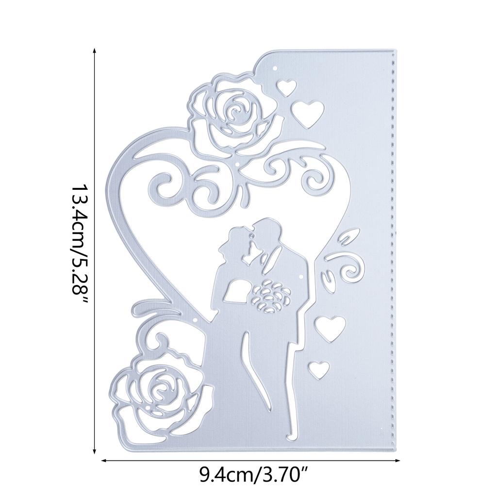 Wedding Invitation Metal Cutting Dies Stencils for DIY Scrapbooking Decorative Embossing Paper Card Photo Album Template