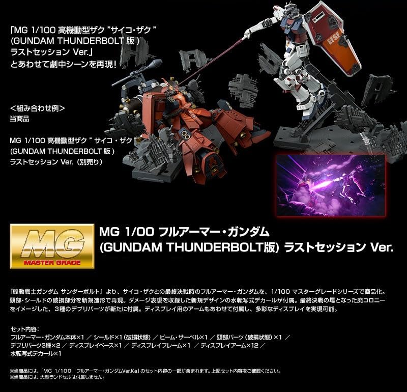 Bandai MG Full Armor Gundam THUNDERBOLT Last Session Online Shop 2388841 1/100 [GUNDAM Version] Ver. (Hobby Exclusive)