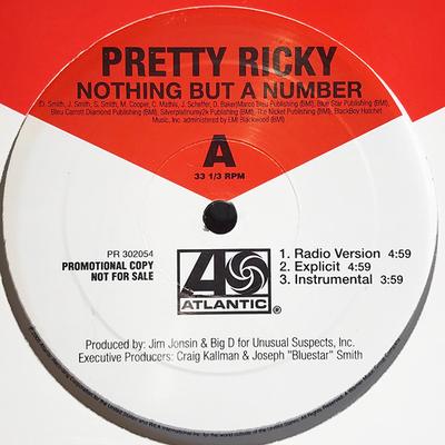 12inch Record PRETTY RICKY - Nothing But A Number  Call Me PR302054 Atlantic 2005 US Rap  Hip-HopRB Used