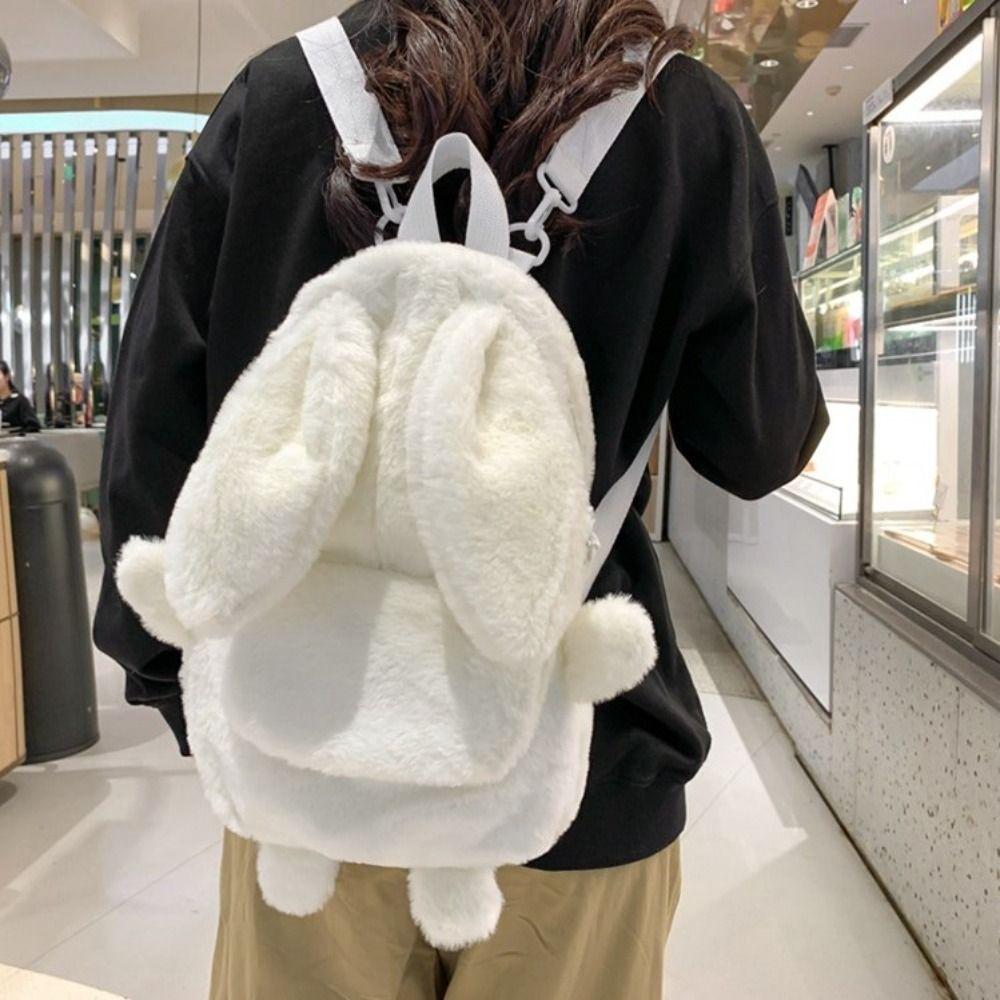 Cute Plush Backpack Lightweight Durable Versatile Pattern Student School Bag