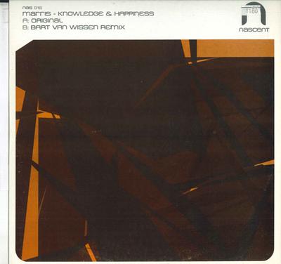 12palcový Vinyl MARRIS Znalost Štěstí NAS016 NASCENT 2005 UK Tanec Elektronika Použitý