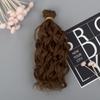 Hot Sale 1/6 1/4 1/3 Doll Hair Curly Wigs Mini Tresses High-Temperature Screw Periwig Toy Doll Accessory Kids Gifts