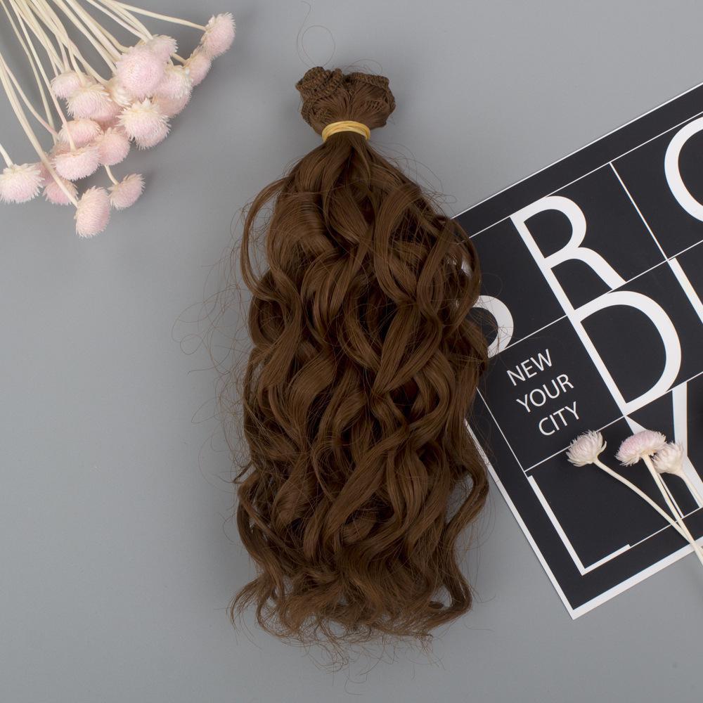 Hot Sale 1/6 1/4 1/3 Doll Hair Curly Wigs Mini Tresses High-Temperature Screw Periwig Toy Doll Accessory Kids Gifts