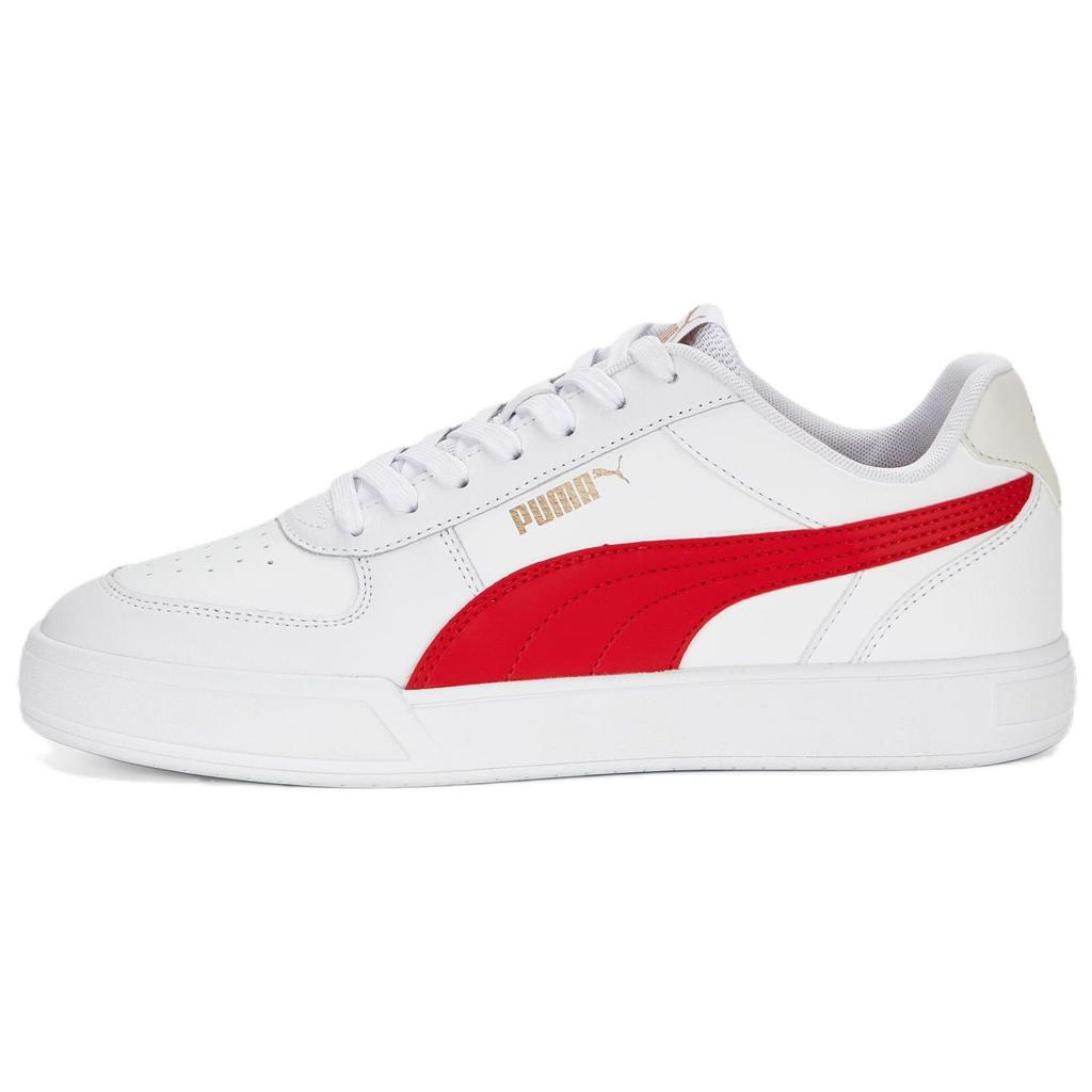 Puma Caven Comfortable Durable Low-Top Sneakers Unisex Sneakers White Red 380810-25