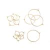 10-50Pcs 15-50mm Stainless Steel Earrings Open Earring Hooks Base Ear Ring Drops DIY Dangle Earring Jewelry Making Accessories