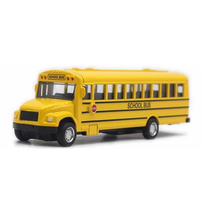 Alloy Vehicle Back Pull Toy School Model Gift
